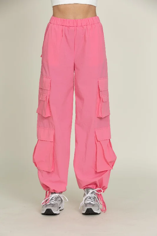 Pink Parachute Pants