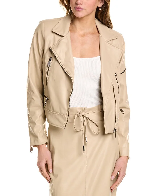 THEO The Label Hera Zip Biker Jacket Fitted Women’s Blazer