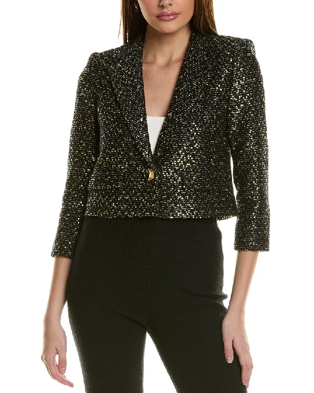 St. John Textured Jacket Black Blazer Jacket