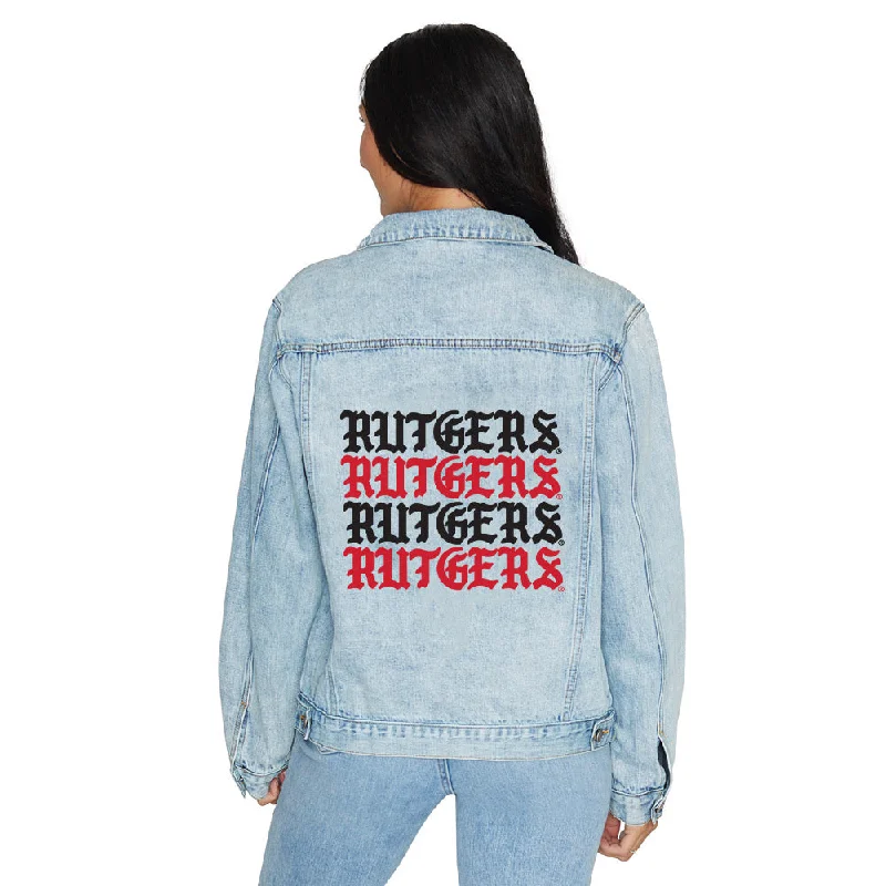 Women's Columbia jacketsRutgers Gothic Denim Jacket Women's Columbia jackets