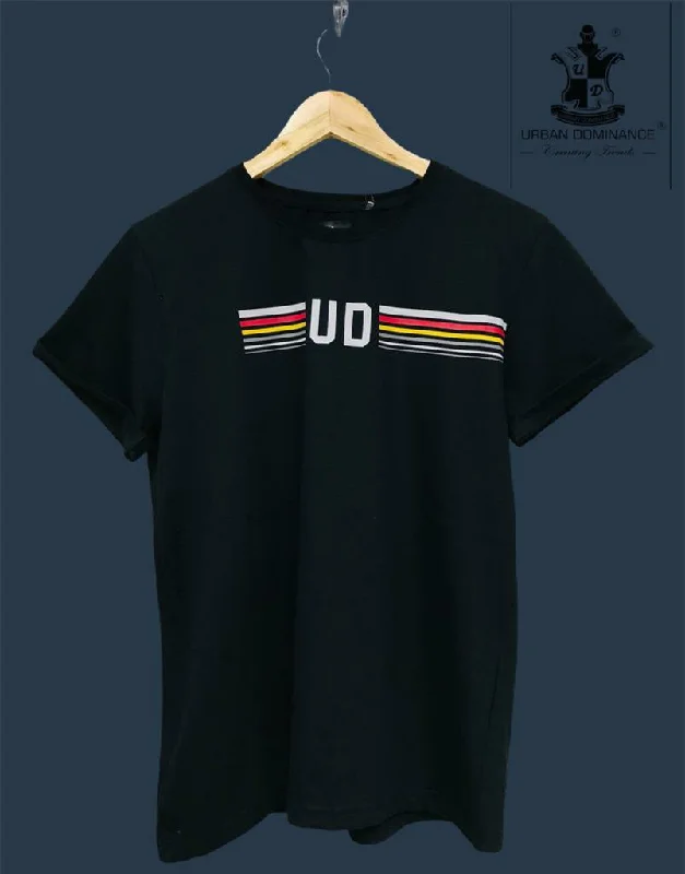 Urban Dominance Print Round Neck T-shirt DOD02