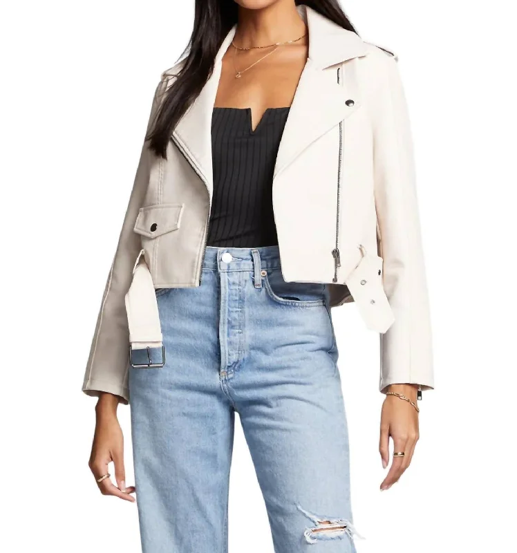 Isola Jacket In Bone Oversized Blazer Look