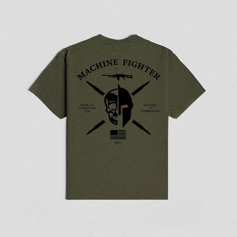 7.62 Machine Fighter Tee - Military Green