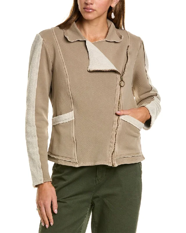 XCVI Hanford Moto Jacket Printed Blazers for Women