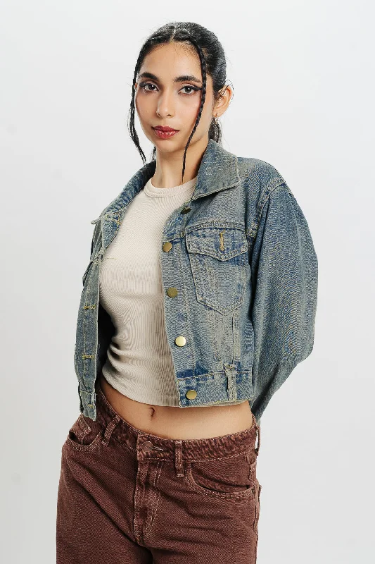 Women's discounted jacketsTinted Regular Fit Denim Jacket Women's discounted jackets