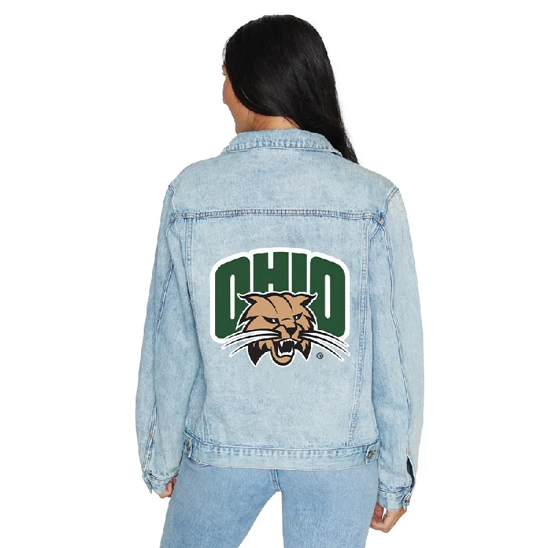 Women's winter-ready jacketsOhio Bobcats Logo Denim Jacket Women's winter-ready jackets