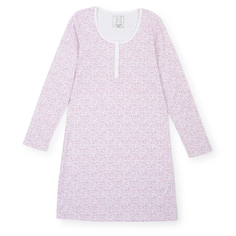 Baby pajama setsSALE Ann Women's Longsleeve Nightgown - Pretty Pink Blooms Baby pajama sets