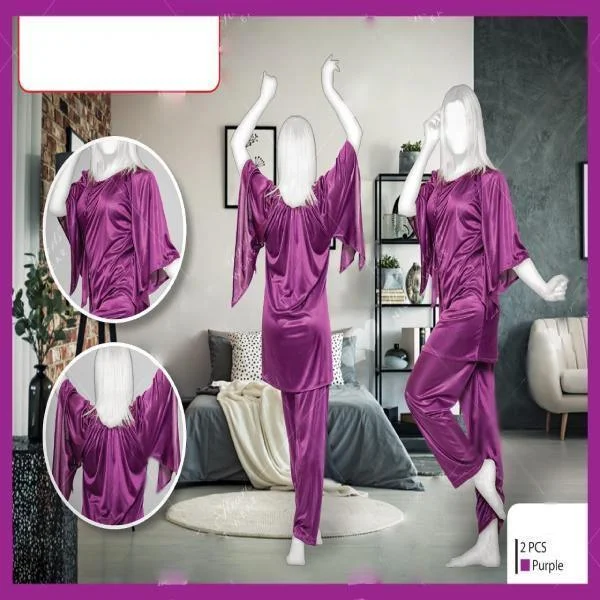 Cozy pajama setsBranded n Stylish Ladies Latest Silk Night Suits for Woman Cozy pajama sets