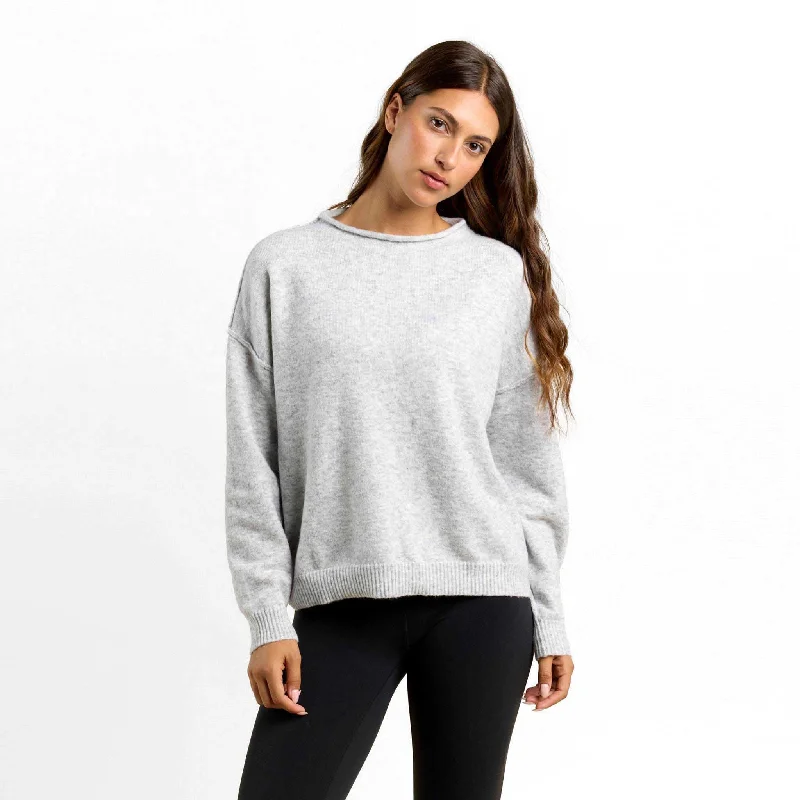 Budget-friendly sweatersCozy Knit Mock Neck Sweater | Heather Grey Budget-friendly sweaters