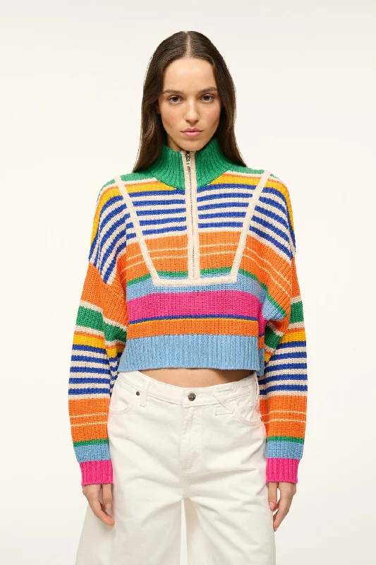 Thermal insulation sweatersCROPPED HAMPTON SWEATER | MULTI BAYADERE STRIPE Thermal insulation sweaters