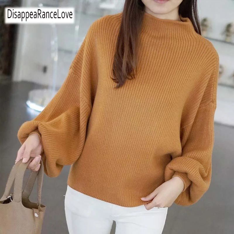 Best sweaters for winterDRL 2019 New Winter Women Sweaters Fashion Turtleneck Batwing Sleeve Pullovers Loose Knitted Sweaters Female Jumper Tops 7color Best sweaters for winter