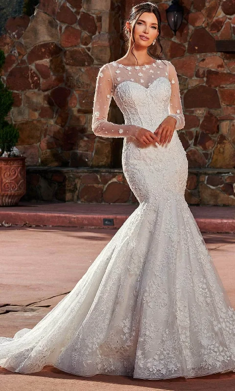 Best wedding dresses for outdoor ceremoniesRachel Allan Bridal RB3165 - Illusion Mermaid Bridal Gown Soft Wedding Gown