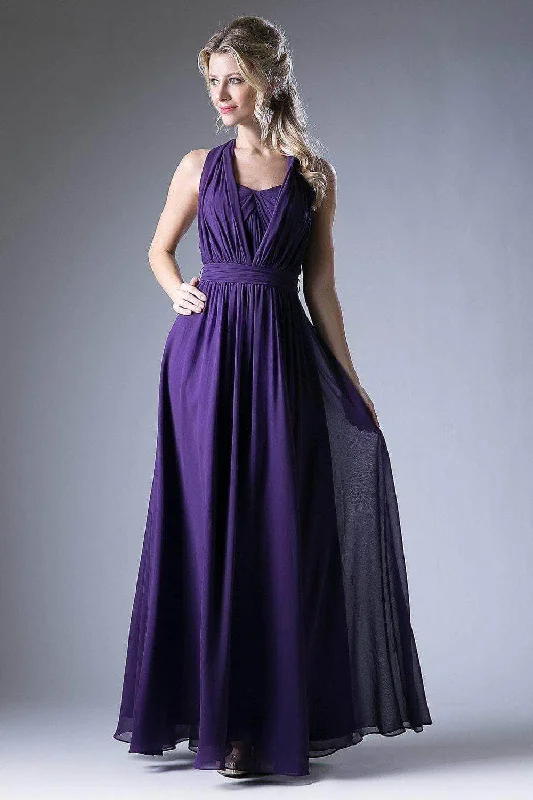 Office maxi dressesCinderella Divine CF055 - Versatile Neck Chiffon Long Dress Formal maxi dresses