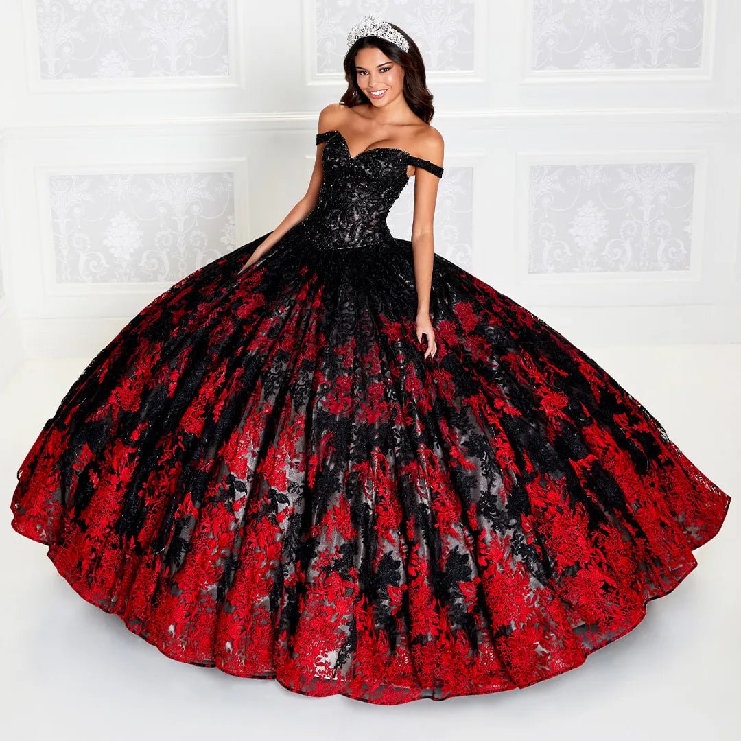 Discounted party dressesPrincesa by Ariana Vara PR12275 - Glitter Tulle with Bolero Ballgown High-end party dresses