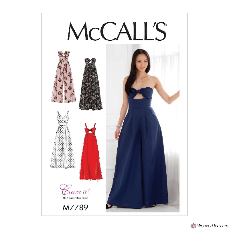 Luxury floral dressesMcCall's Pattern M7789 Misses' Dresses & Jumpsuits Luxury floral dresses