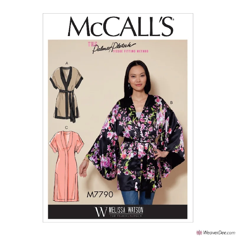 Flattering floral dresses for all body typesMcCall's Pattern M7790 Misses' Kimono Jacket & Belt Flattering floral dresses for all body types