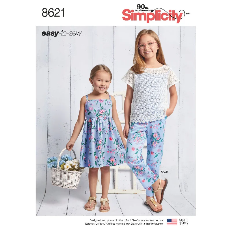 Best floral dresses for hourglass body shapeSimplicity Pattern S8621 Child's / Girls' Dress, Top, Pants & Camisole Best floral dresses for hourglass body shape