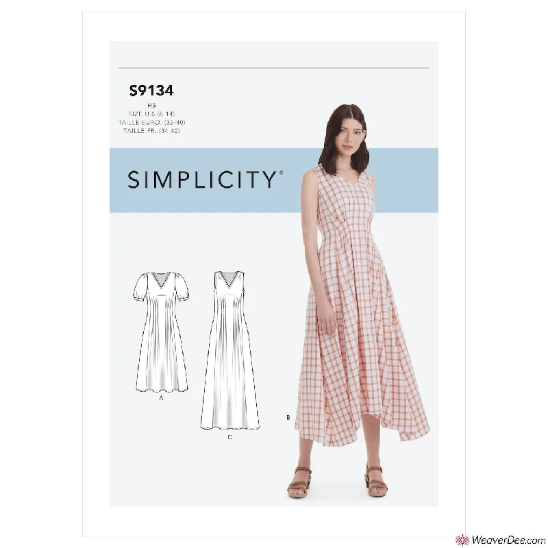 Comfortable floral dresses for everyday wearSimplicity Pattern S9134 Misses' Released Pleat Dress Comfortable floral dresses for everyday wear