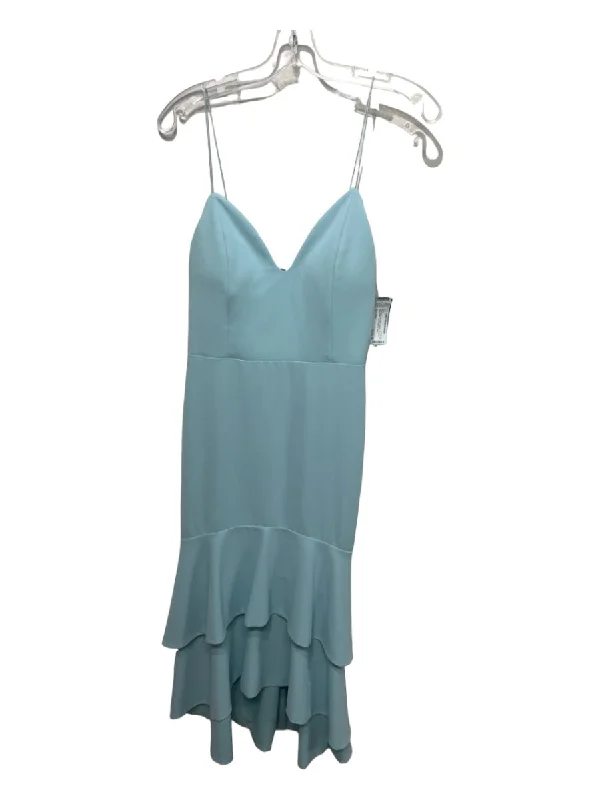 Flowy unclassified dressesAlice + Olivia Size 8 Pale Blue Polyester V Neck Spaghetti Strap cupped Dress Flowy unclassified dresses