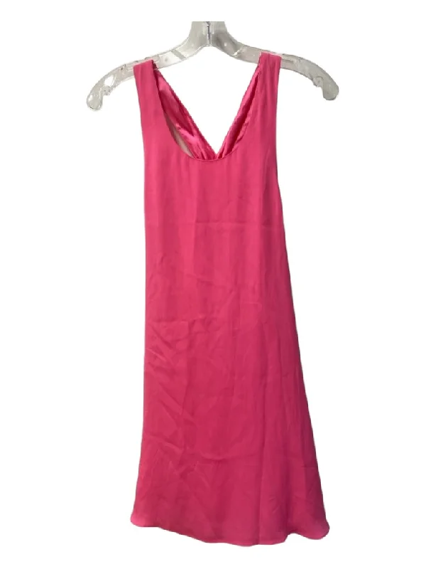 Club unclassified dressesAlice & Olivia Size Est XS Hot pink Sleeveless Lined Flowy Round Neck Dress Club unclassified dresses