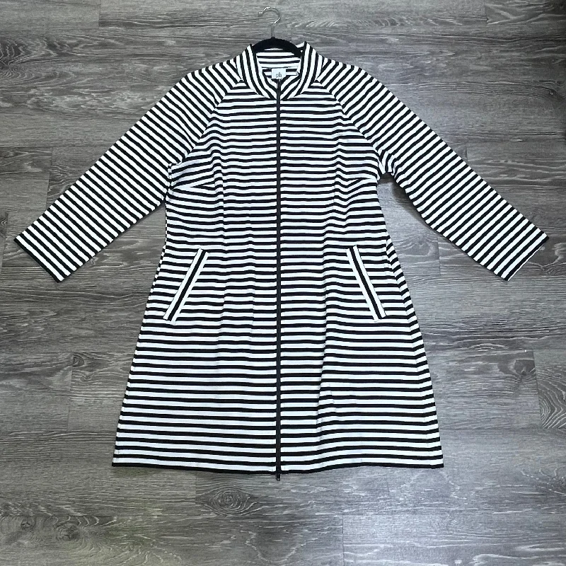 Casual unclassified dressesCabi Striped Zip Up 3/4 Sleeve Dress - Large Casual unclassified dresses