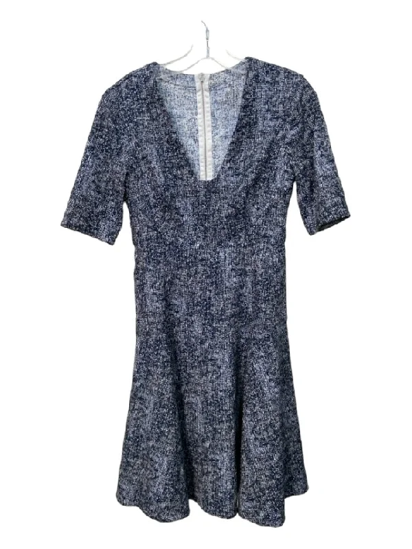 Everyday wear unclassified dressesLela Rose Size Est Size 4 Navy & white Blend Speckled Elbow Sleeve Dress Everyday wear unclassified dresses