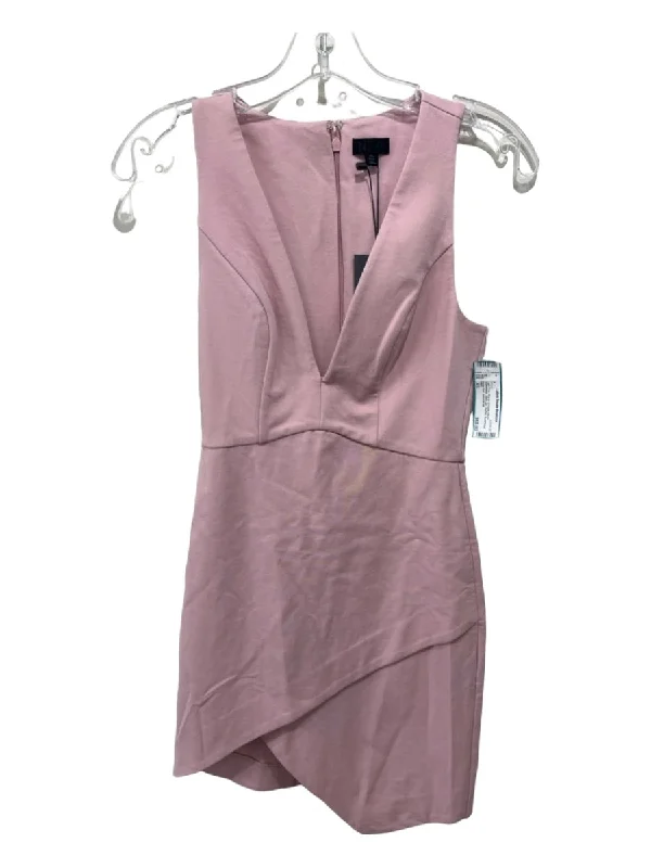 Wrap unclassified dressesNBD Size XS Light Pink Rayon & Nylon Blend Sleeveless Back Zip Darted Dress Wrap unclassified dresses