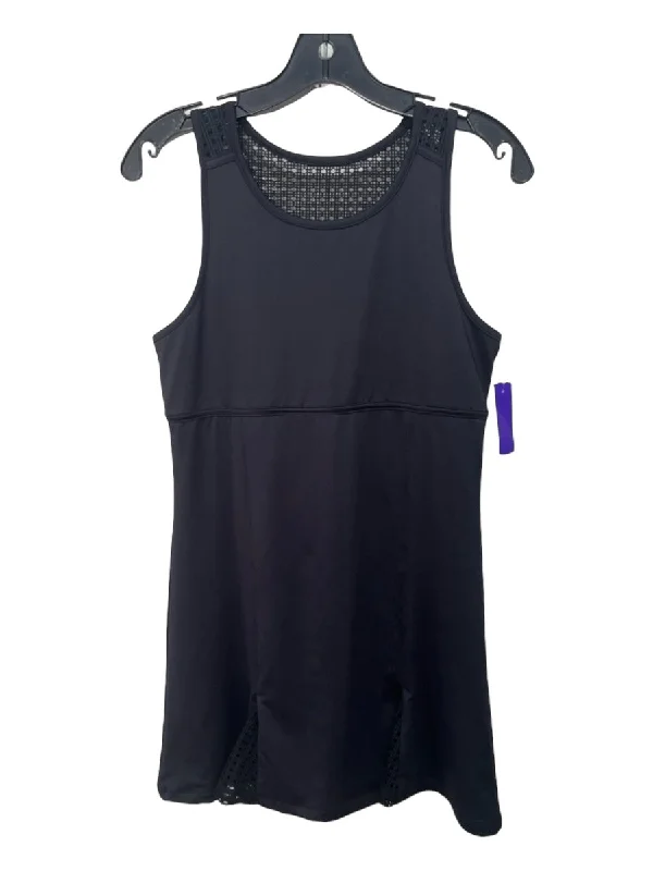 Bright color unclassified dressesTuckernuck Size S Black Polyester Blend Round Neck Sleeveless Mesh Back Dress Bright color unclassified dresses