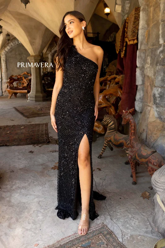 Fashionable unclassified dressesAsymmetrical Sleeve Prom Dress By Primavera Couture -3921 Fashionable unclassified dresses