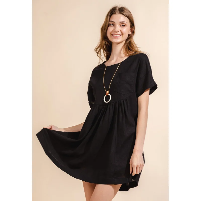 Boho unclassified dressesBlack Baby Doll Dress Boho unclassified dresses