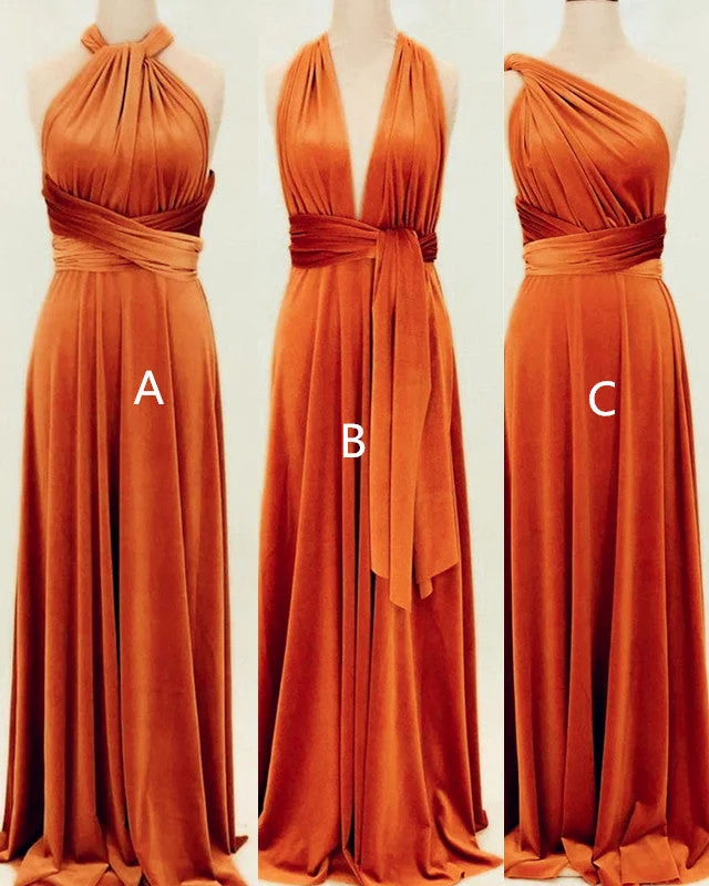 Cotton unclassified dressesBurnt Orange Velvet Bridesmaid Dresses Multiway Cotton unclassified dresses