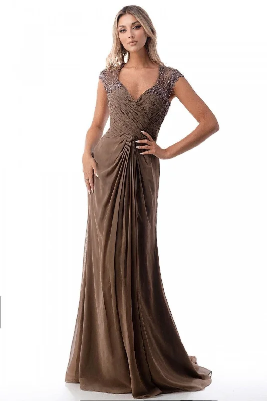 Winter unclassified dressesCopper Front Chiffon Gown-FINAL SALE-NOT ELIGIBLE FOR EXCHANGE OR REFUND Winter unclassified dresses