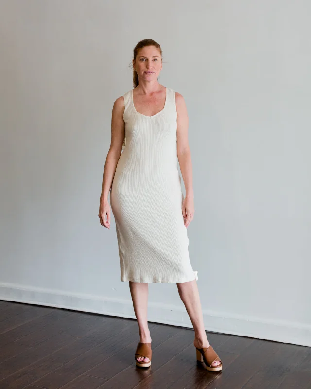 One-shoulder unclassified dressesEmerson Fry Nadja Knit Dress in Natural Hemp Cotton Rib Organic One-shoulder unclassified dresses