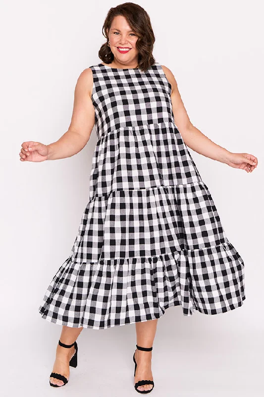 Budget-friendly unclassified dressesMaisy Black Gingham Dress Budget-friendly unclassified dresses