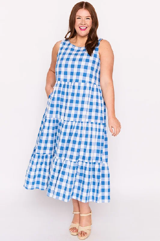 Trendy new unclassified dressesMaisy Cobalt Gingham Dress Trendy new unclassified dresses