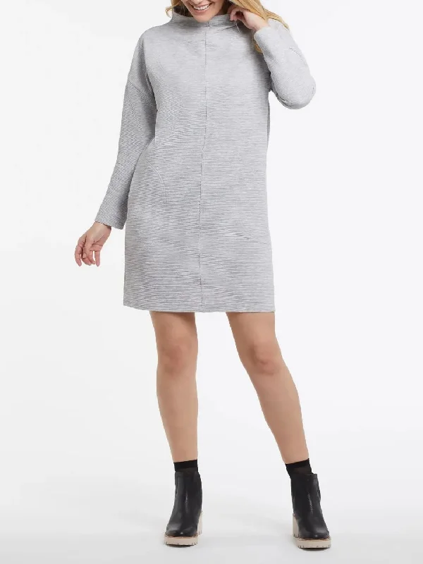 Off-shoulder unclassified dressesOttoman Dress with Pockets - Grey FINAL SALE Off-shoulder unclassified dresses