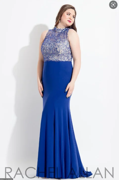 Winter unclassified dressesRachel Allan 6330 Royal Blue Beaded Jersey Sheath Dress Winter unclassified dresses