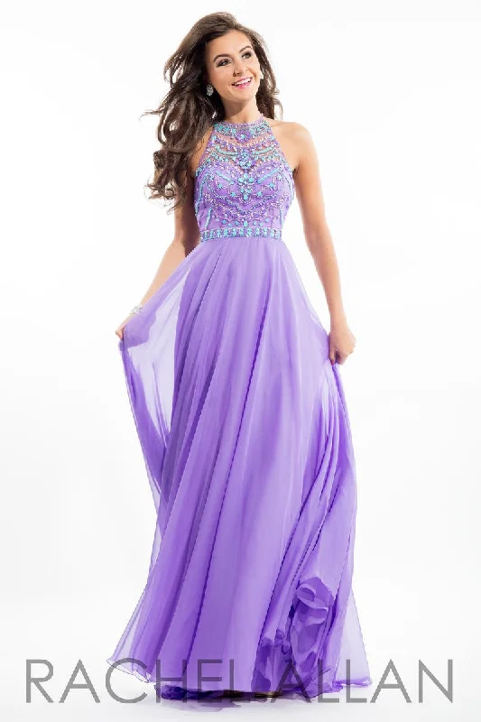 Best-selling unclassified dressesRachel Allan 7239 Lilac Chiffon Halter Dress Best-selling unclassified dresses