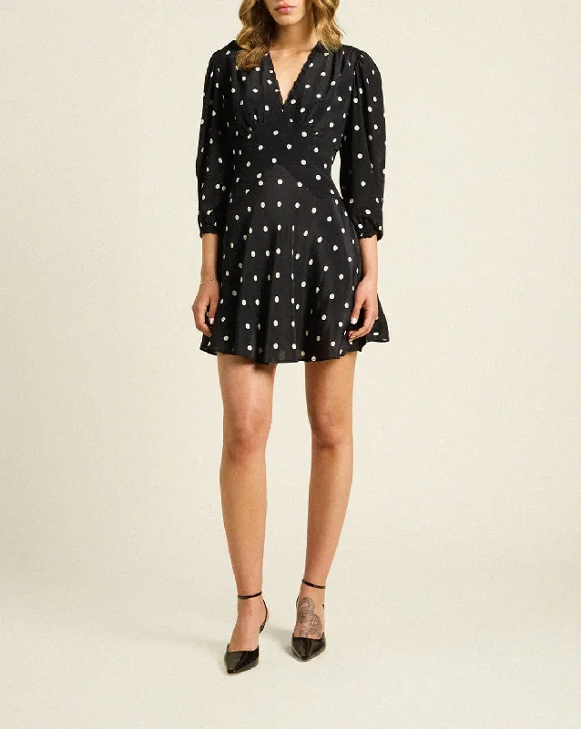 Festival unclassified dressesTrovata Paulina Dress in Black Polka Dots Festival unclassified dresses