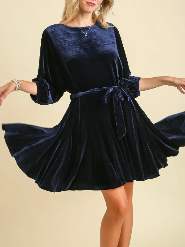 Fall unclassified dressesVelvet Flare Dress - Midnight FINAL SALE Fall unclassified dresses