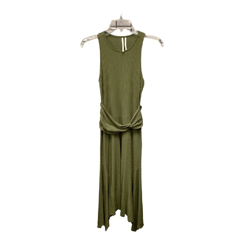 Dress Casual Midi By Anthropologie In Green, Size: Xs Winter Midi Outfit