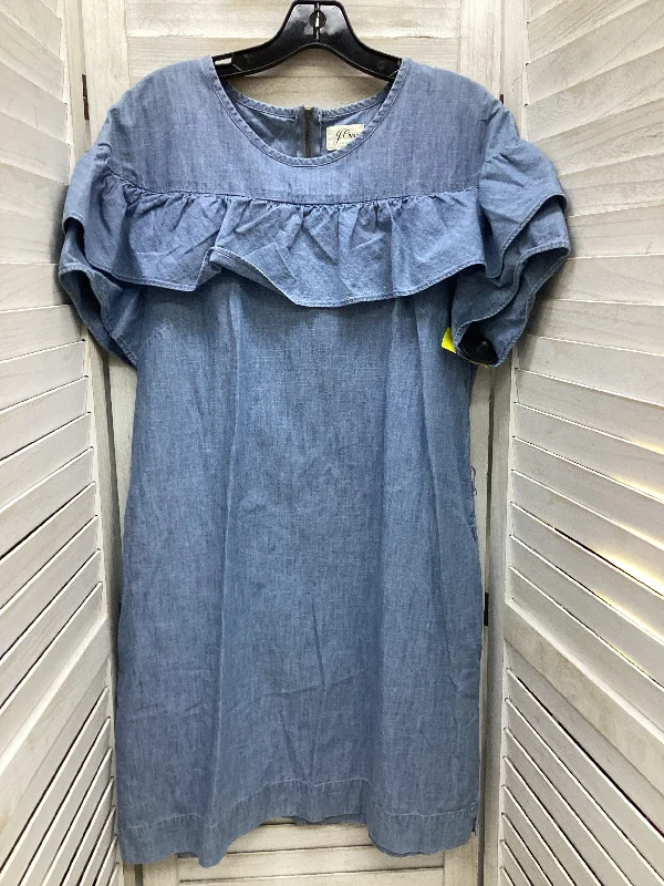 Dress Casual Midi By J. Crew In Blue Denim, Size: 12 Midi Skirt Party