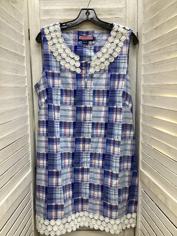 Dress Casual Midi By Vineyard Vines In Plaid Pattern, Size: 14 Midi Skirt Chic