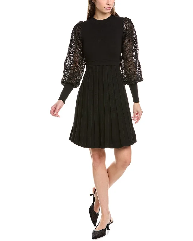 Nanette Nanette Lepore Lace Sleeve Sweaterdress Lace Dress Vibe